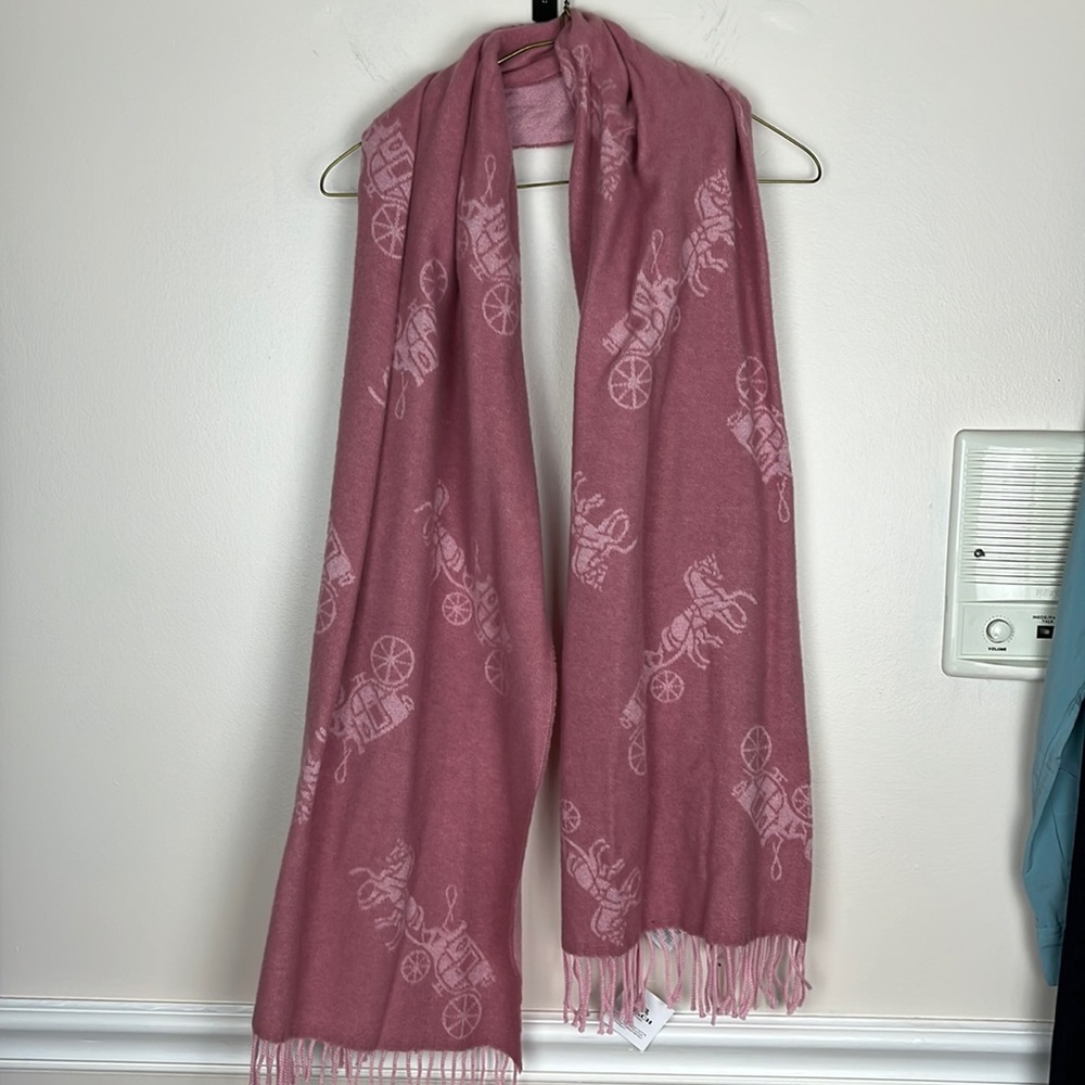 Pink Coach scarf